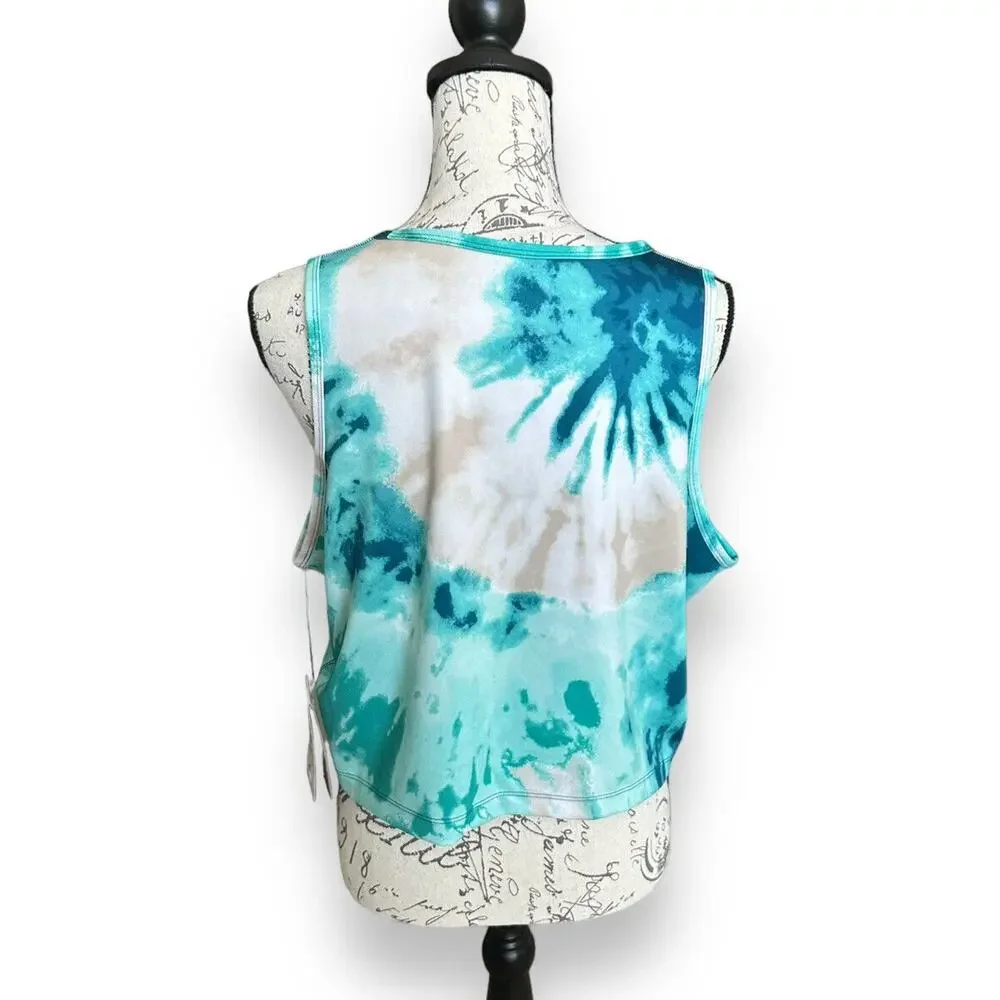 New Nike Tie-Dye Dri-Fit Crop Training Tank NWT